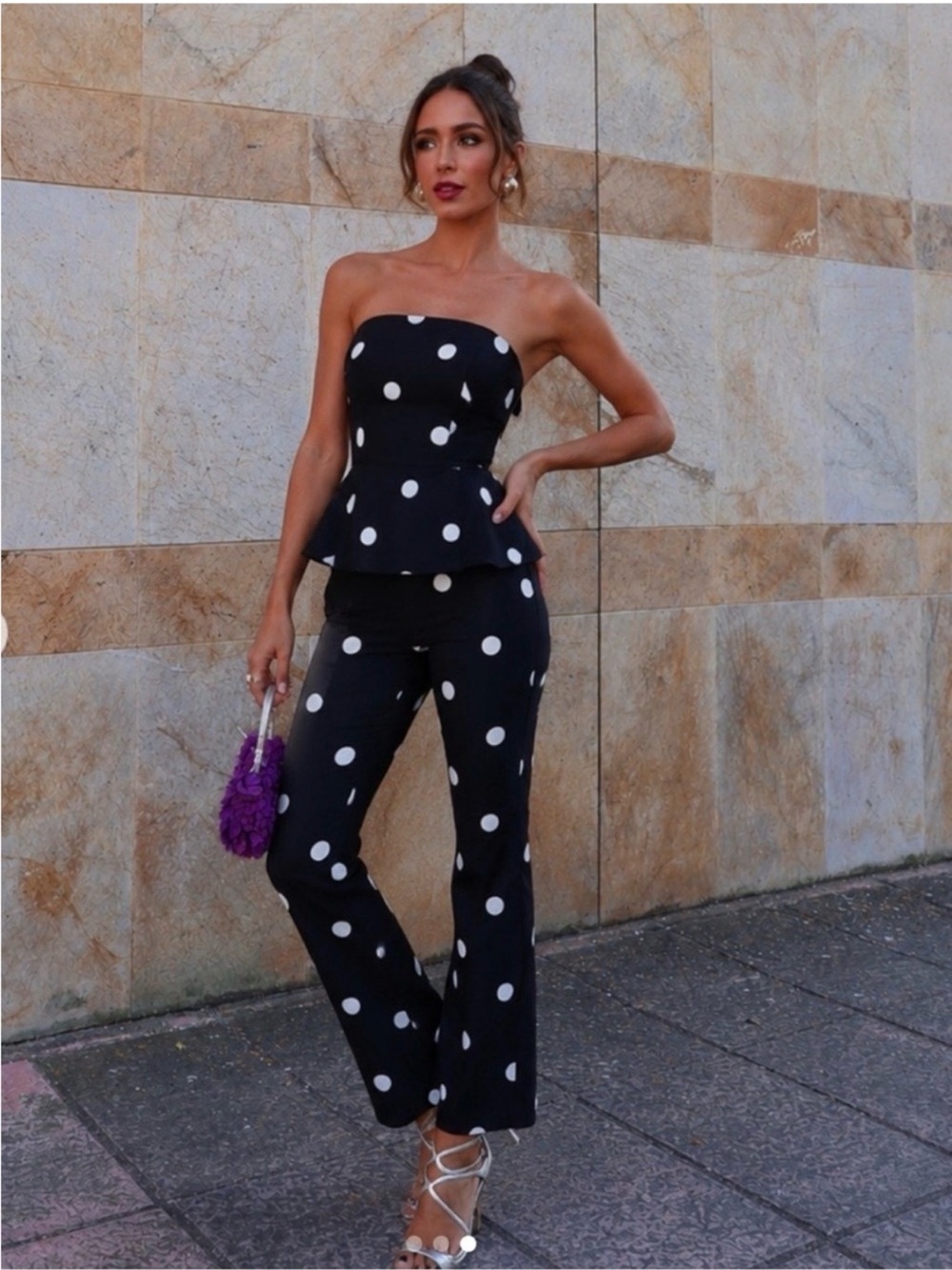 ZARA Strapless Polka Dot Jumpsuit VIRAL Dress 🔥 NWT ❗️